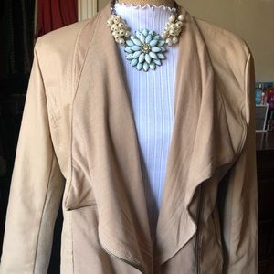 Miss London Faux Leather Moto Jacket